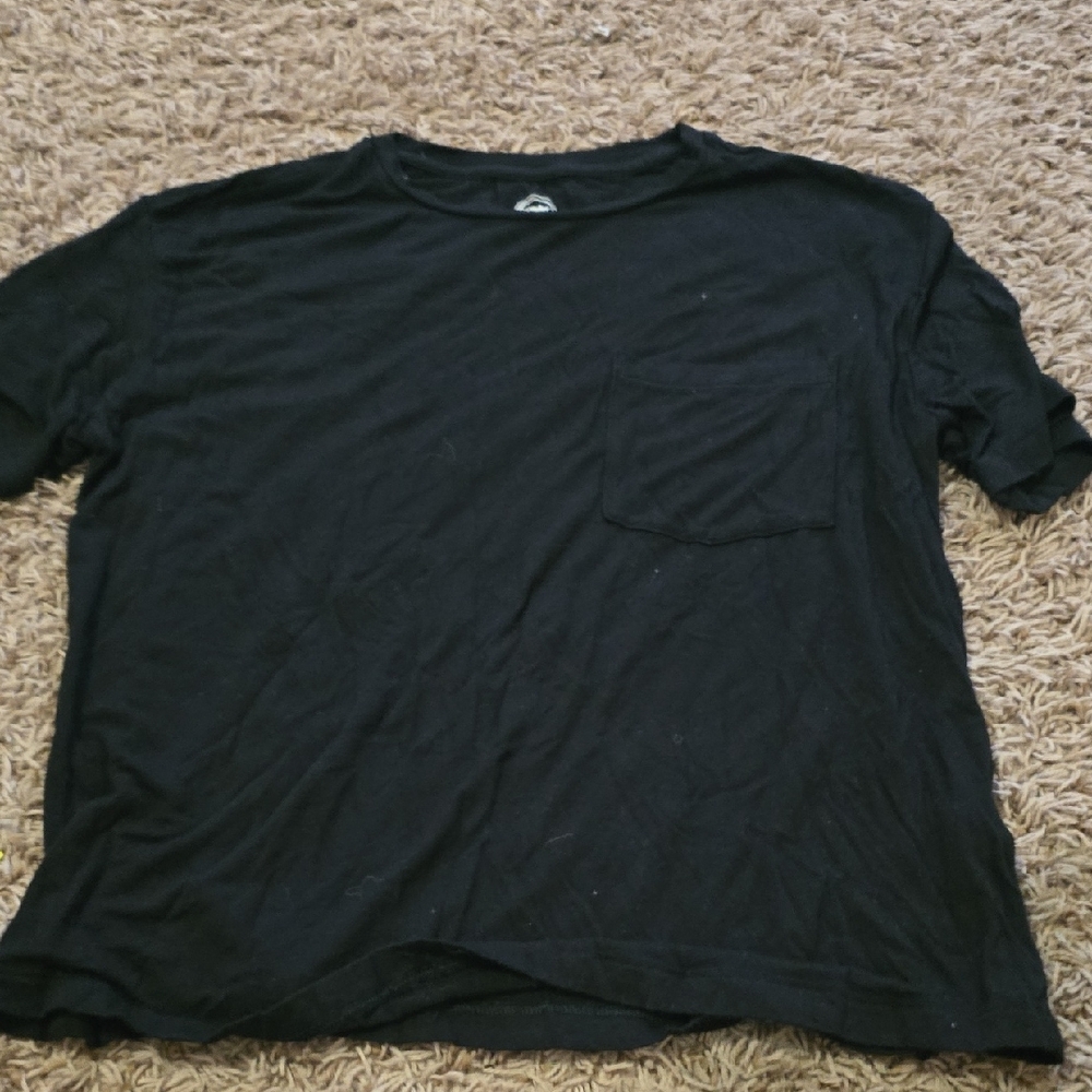 Wonder Nation Black Short Sleeve Tee Crew Neck